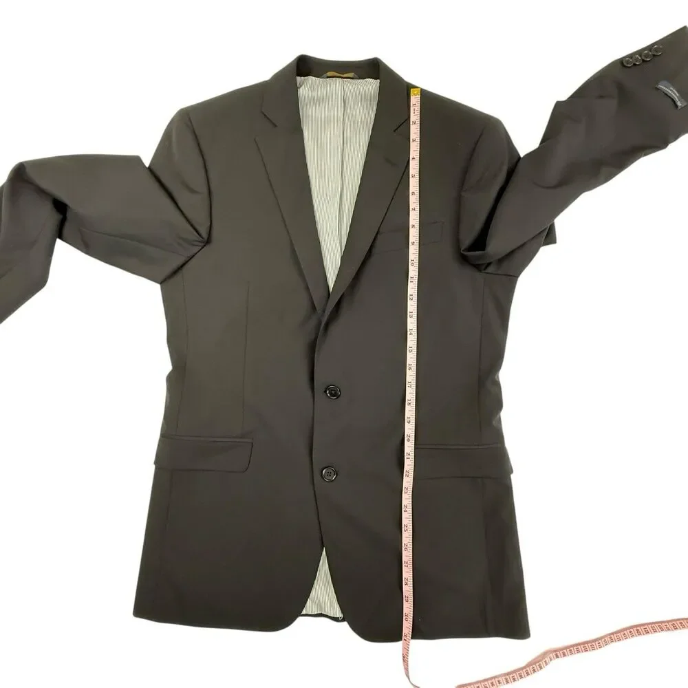 Brooks Brothers NEW Explorer Suit Regent Fit 40L Jacket Men Black Notch Collar